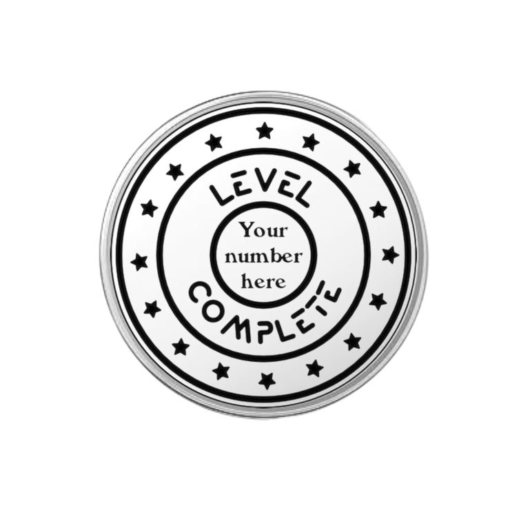 Challenge Coin - PERSONALIZED - CUSTOM - Level Complete Anniversary Birthday