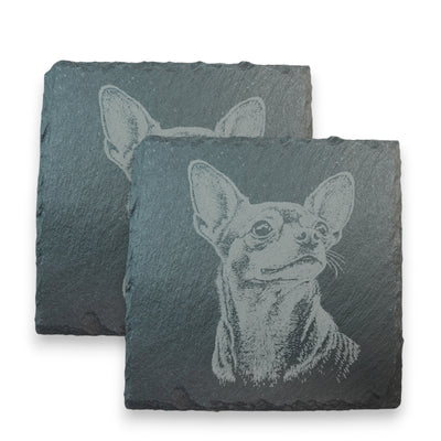 Coaster - Slate - Chihuahua - SET OF 2 - Dog