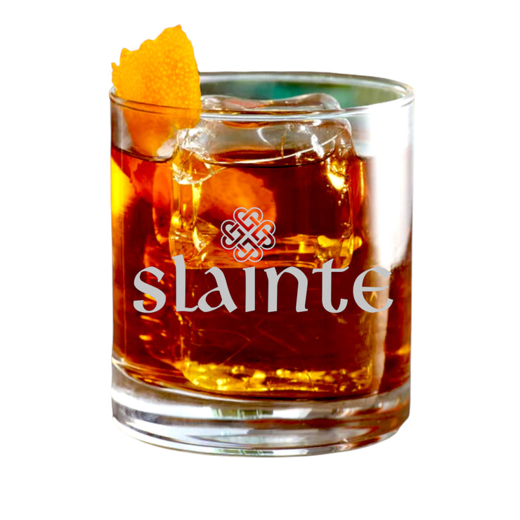 Rocks Glass - Slainte - Double Old Fashioned - Irish Cheers