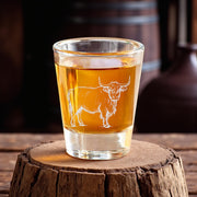 2oz Highland Cow Shot Glass