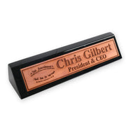 Desk Wedge Name Plate - PERSONALIZED - 2nd Amendment - 11 Inches