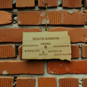 Ornament - CUSTOM - South Dakota State with Cities