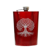 8oz - CUSTOM - Celtic Tree of Life Flask