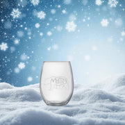15oz Stemless Wine Glass Set - Mama Bear + Slate Coaster