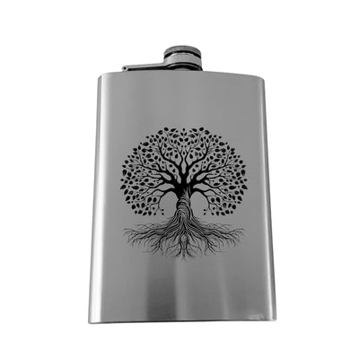 8oz - CUSTOM - Celtic Tree of Life Flask