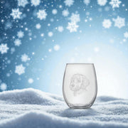 15oz Stemless Wine Glass -   Golden Doodle