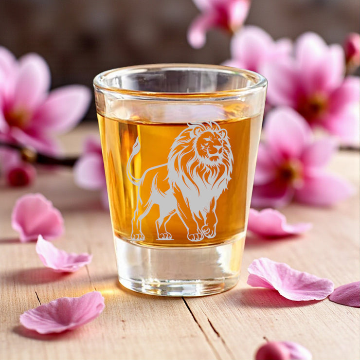 2oz Lion Shot Glass