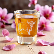 2oz Highland Cow Shot Glass