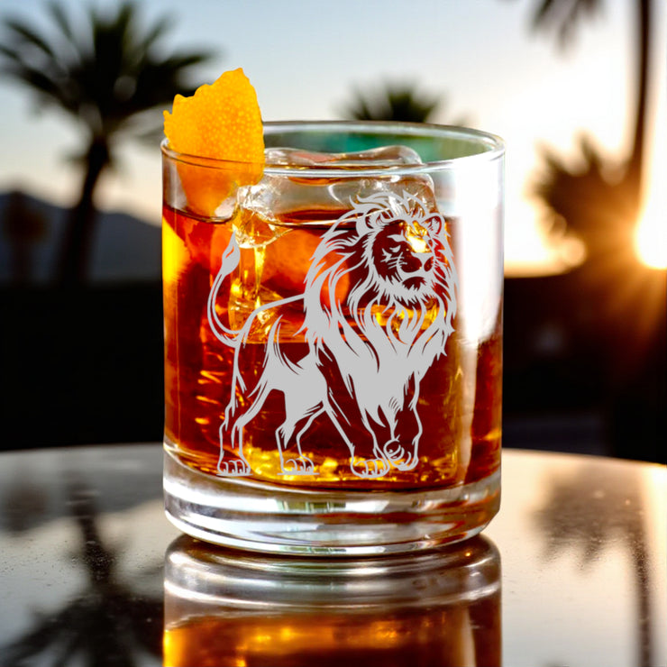 Rocks Glass - Lion - Double Old Fashioned