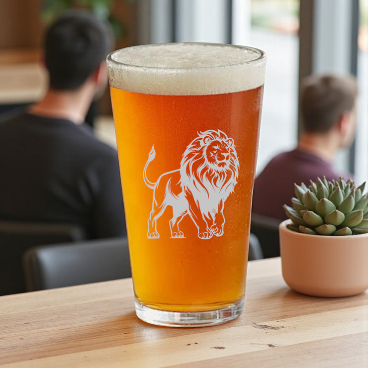 16oz Beer Mug - Lion