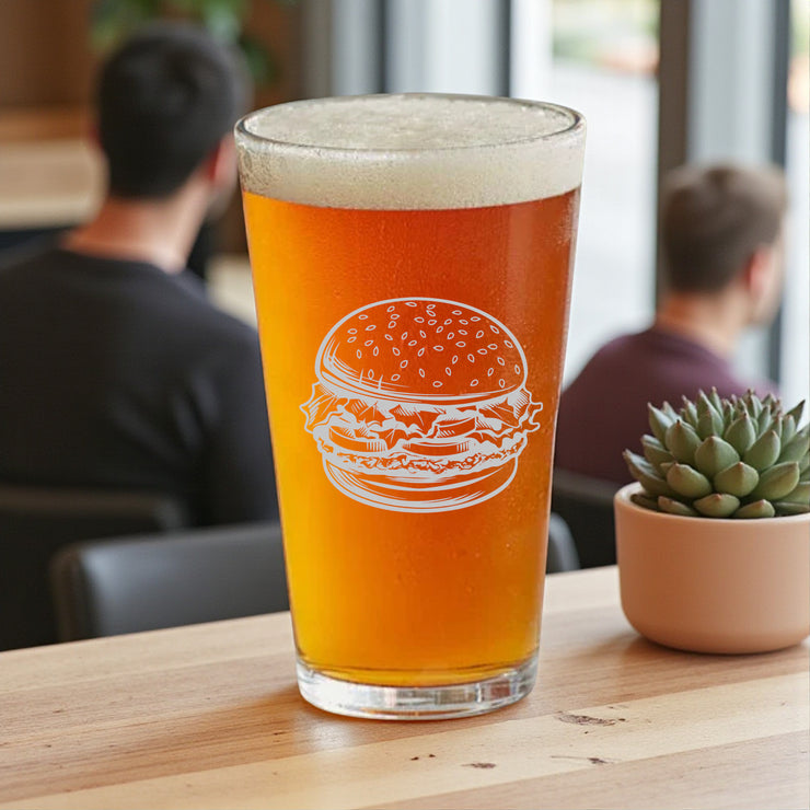 16oz Beer Mug - Hamburger