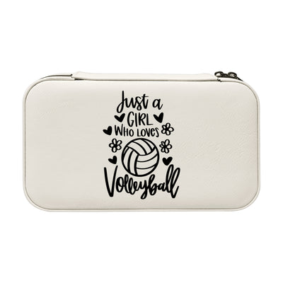 Jewelry Box 7x4 - CUSTOM - Just a girl who loves volleyball