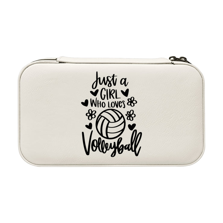 Jewelry Box 7x4 - CUSTOM - Just a girl who loves volleyball