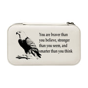 Jewelry Box 7x4 - CUSTOM - You are braver than you believe With Eagle