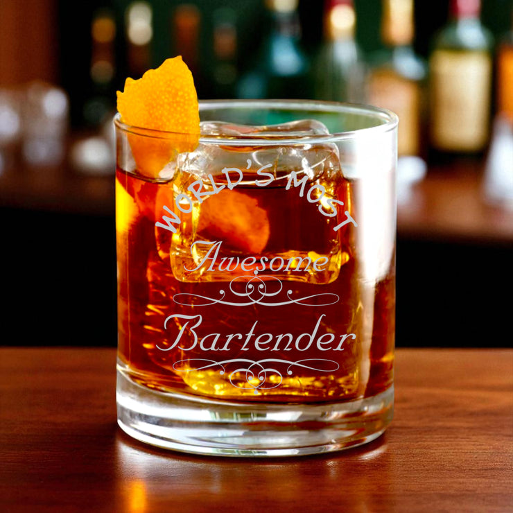 Rocks Glass - Worlds most awesome Bartender - Double Old Fashioned