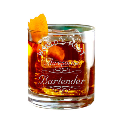 Rocks Glass - Worlds most awesome Bartender - Double Old Fashioned