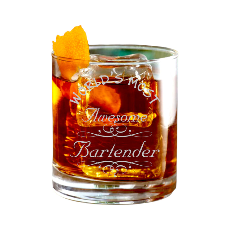 Rocks Glass - Worlds most awesome Bartender - Double Old Fashioned