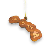 Ornament - CUSTOM - Hawaii State with Cities