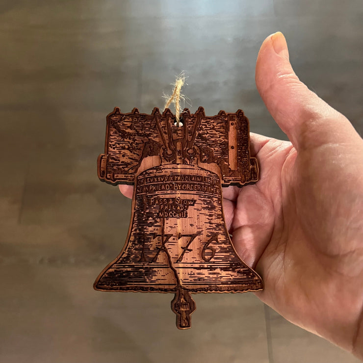 1776 Liberty Bell - Cedar Ornament