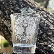 2oz Celtic Tree of Life Shotglass LASER