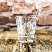 2oz 1990 Happy 30th Shot glass
