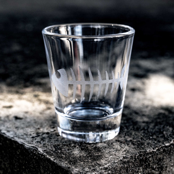 2oz Bonefish Shot glass