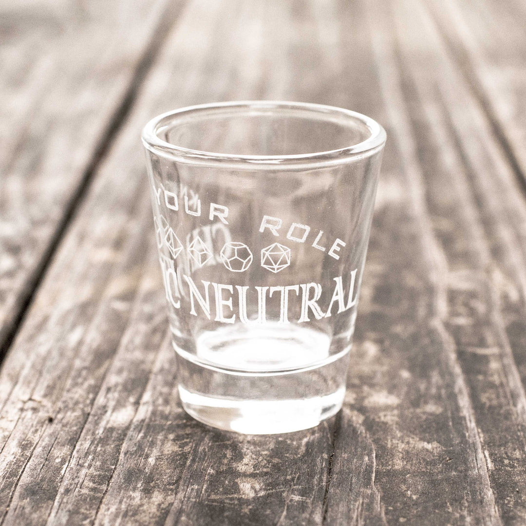 2oz Lawful Neutral - Know Your Role - Shot Glass 2oz Lawful Neutral - Know Your Role - Shot Glass