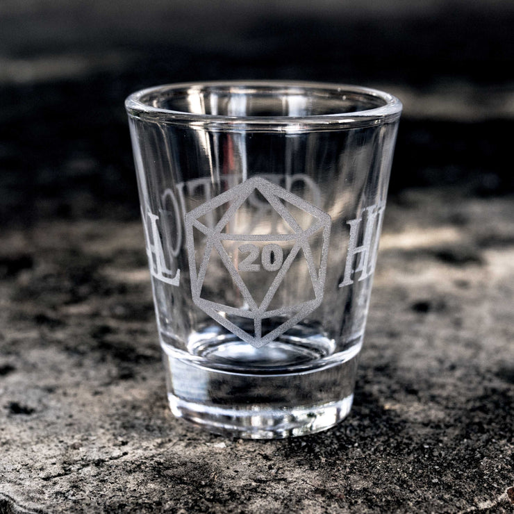 2oz Critical Hit Shot glass