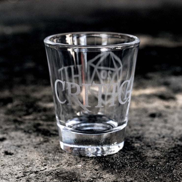 2oz Critical Hit Shot glass