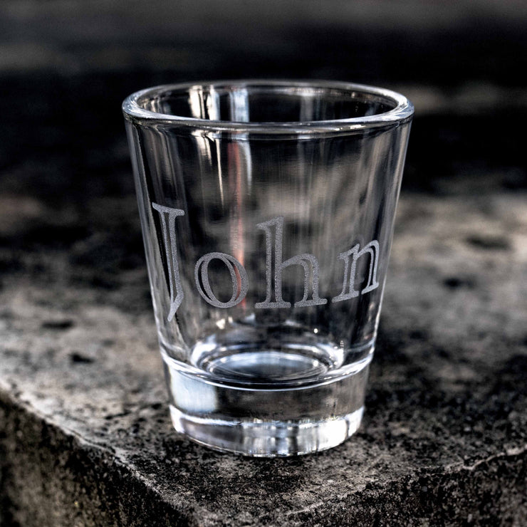 2oz Custom 1 Line Shot glass CUSTOM PERSONALIZED