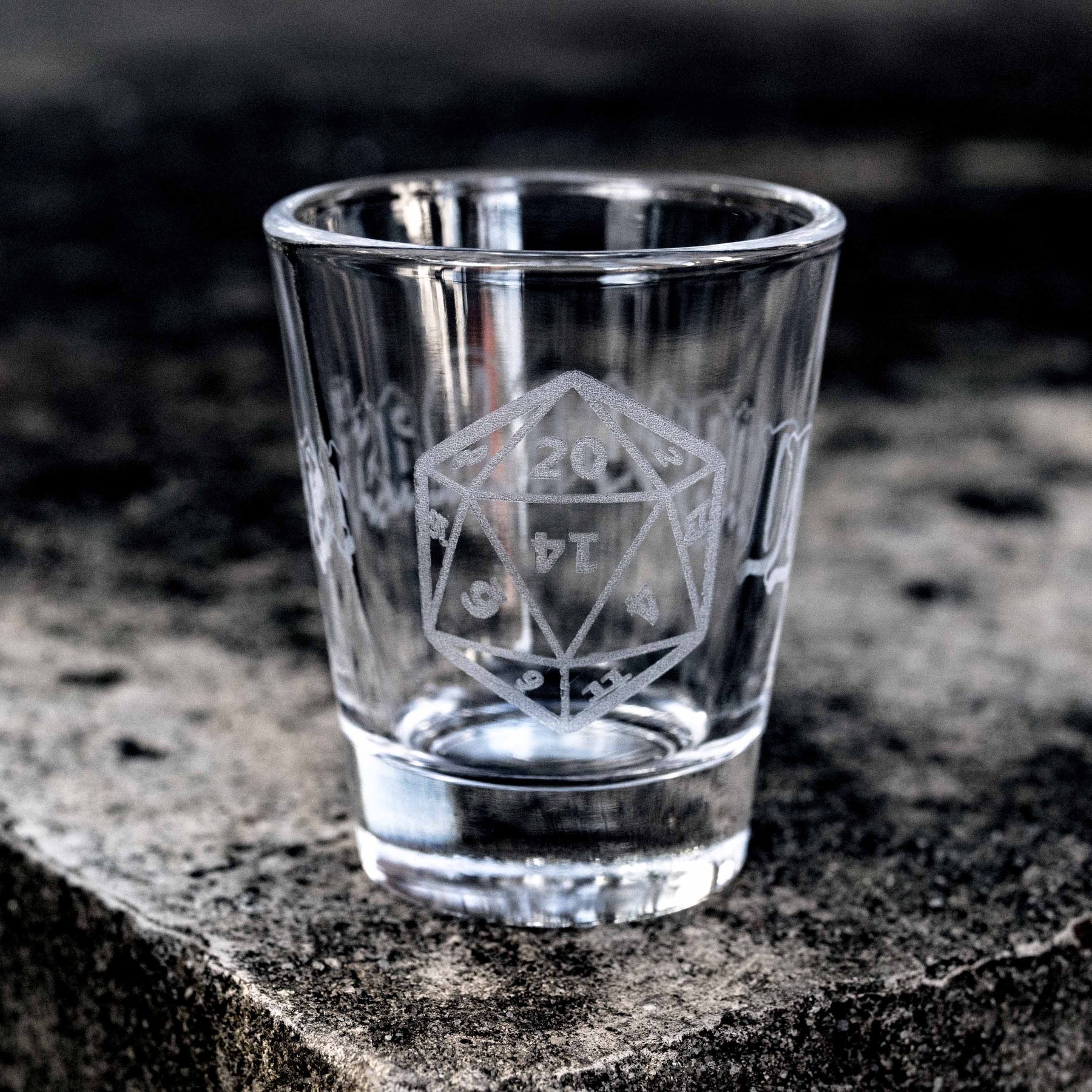 2oz Dungeon Master Shot glass – HipFlaskPlus