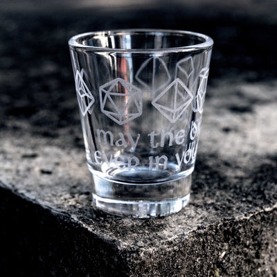 2oz May the Dice Roll ever in your Favor Shot glass