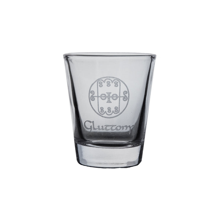 2oz Custom Seven Deadly Sins Shot Glass