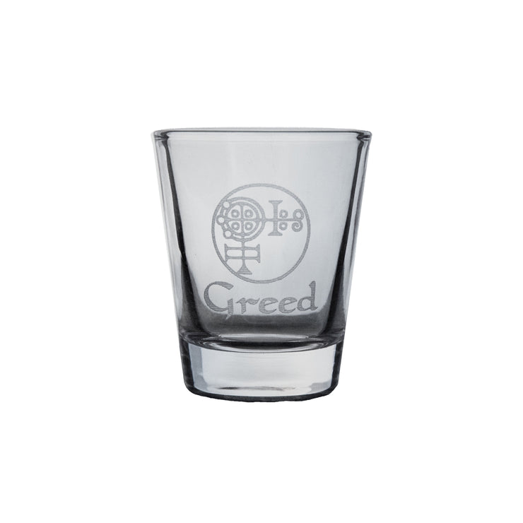 2oz Custom Seven Deadly Sins Shot Glass