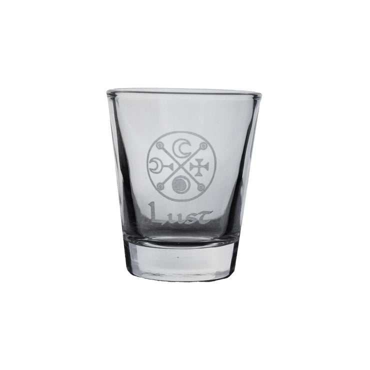 2oz Custom Seven Deadly Sins Shot Glass