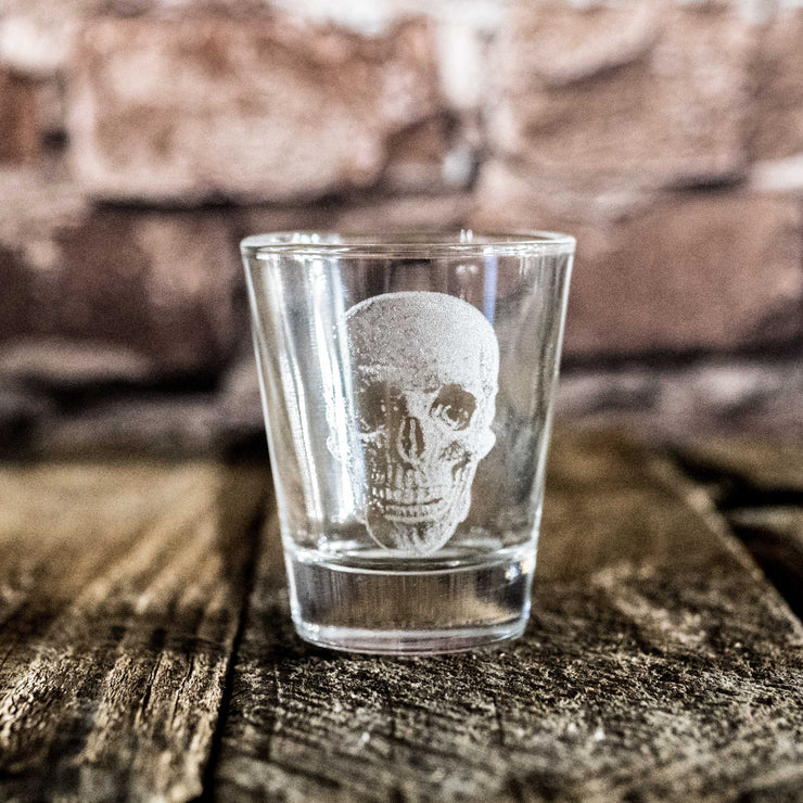 2oz Skull Shot glass