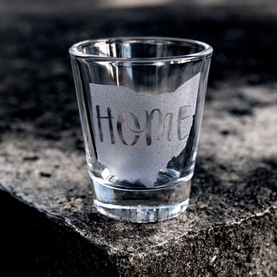 2oz State Home - Ohio Shot glass