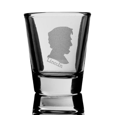 2oz Abe Lincoln Shot Glass