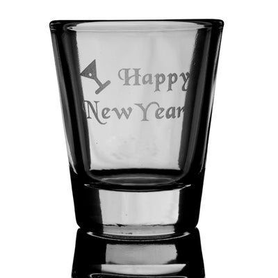 2oz Happy New Year SHOT GLASS