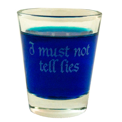 2oz i must not tell lies shot glass