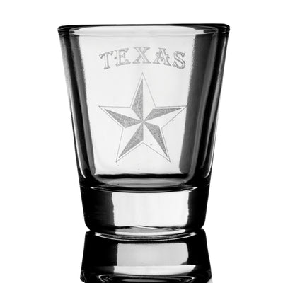 2oz Texas Star Shot Glass