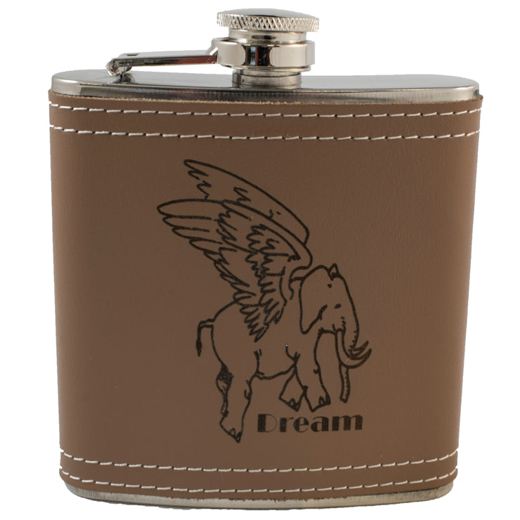 6oz Flying Elephant Flask Klb