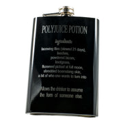 8oz BLACK Polyjuice Potion black flask