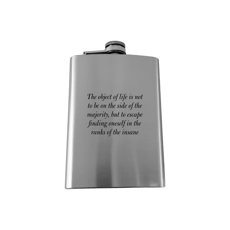 8oz The Object of life Marcus Aurelius SS Flask