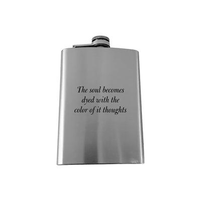 8oz The Soul Becomes Dyed Marcus Aurelius - SS Flask