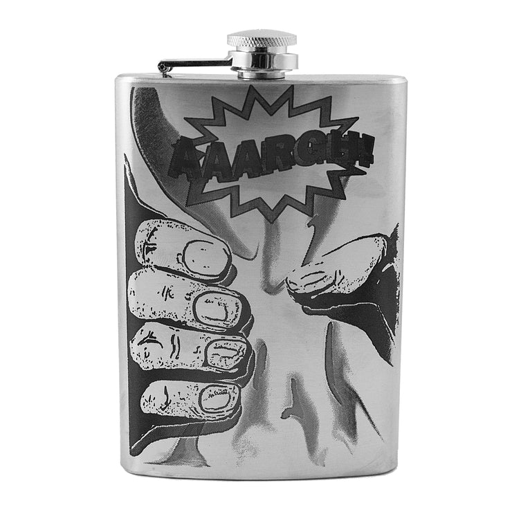 8oz AAARGH!- Stainless Steel Flask