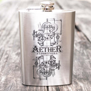 8oz Aether Steamdrunks Stainless Steel Flask