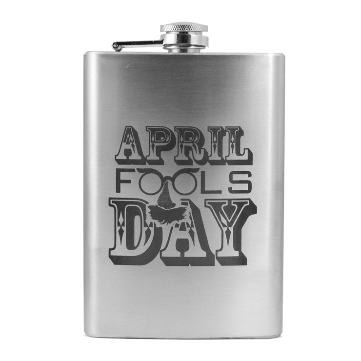 8oz April Fools Day Stainless Steel Flask