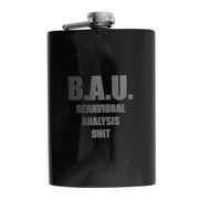 8oz BLACK BAU Flask
