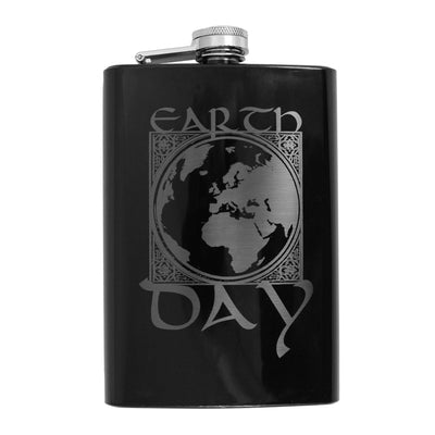 8oz BLACK Earth Day East Flask